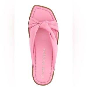 Stuart Weitzman Pink Flat Sandals, US Size 8